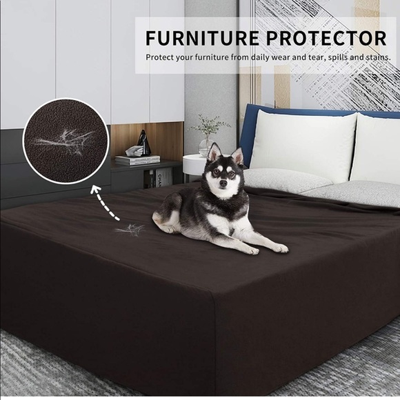 Easy-Going 100% Waterproof Fleece Bed Cover Washable Furniture Protector Cover - Picture 4 of 8
